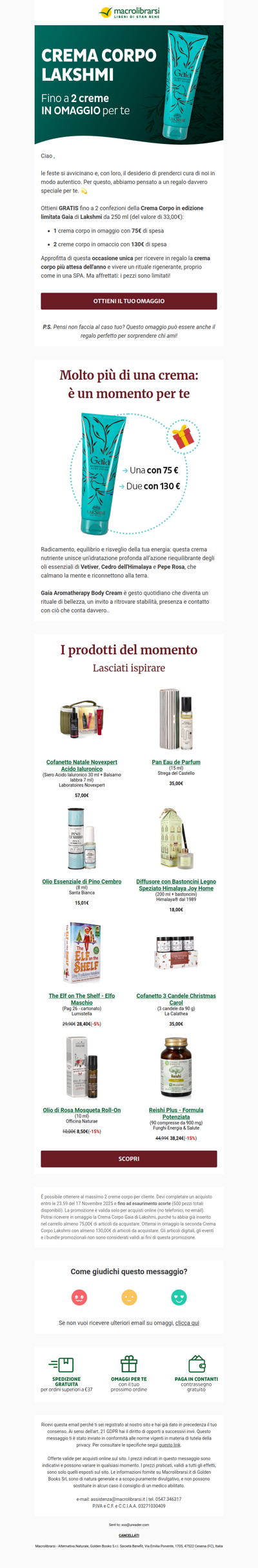 🎁La crema corpo più attesa dell'anno: GRATIS per te