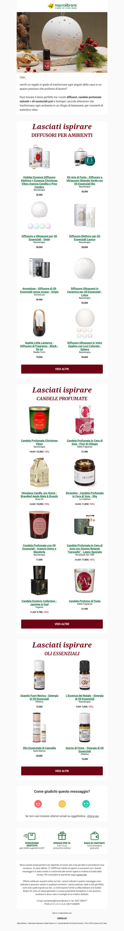 🕯️Regala Benessere: diffusori e oli essenziali per la casa