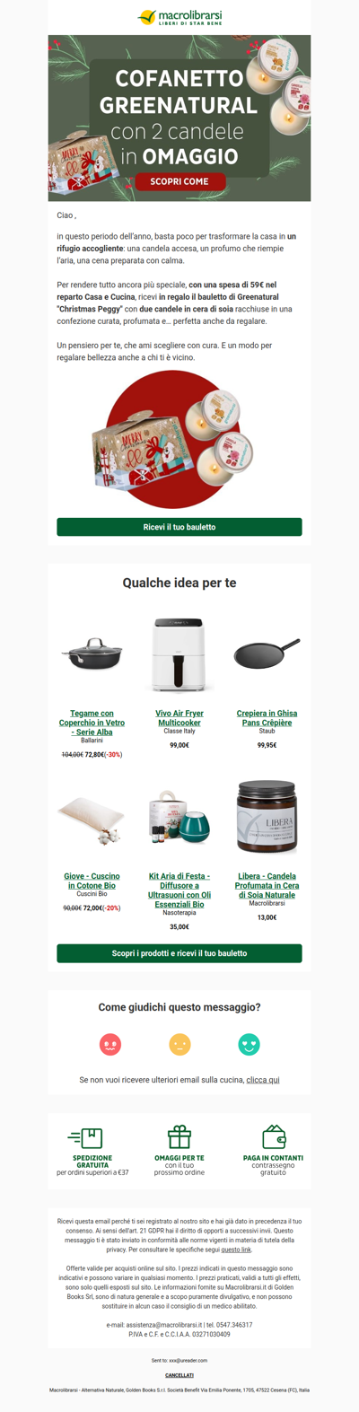 🎁Un regalo per te: ricevi il bauletto natalizio con candele naturali