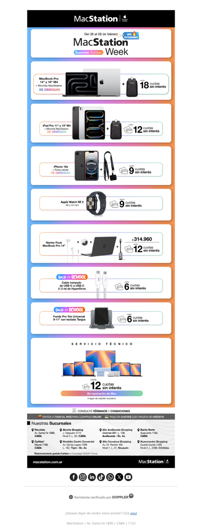 Nos extendimos: hasta 18 cuotas sin interés🔥