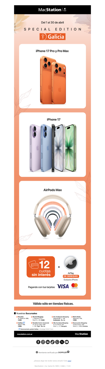 Beneficio exclusivo Galicia✨