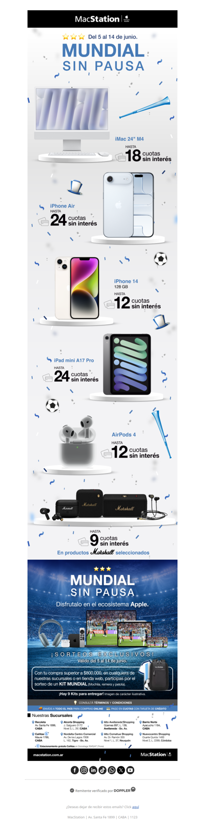 Mundial Sin Límites: hasta 24 cuotas sin interés🔥