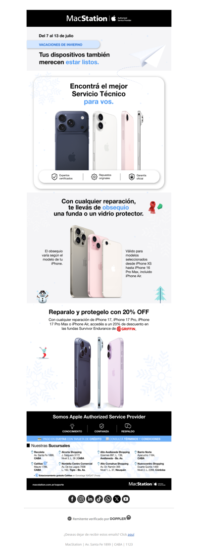 ❄️ Estas vacaciones, poné tus dispositivos a punto
