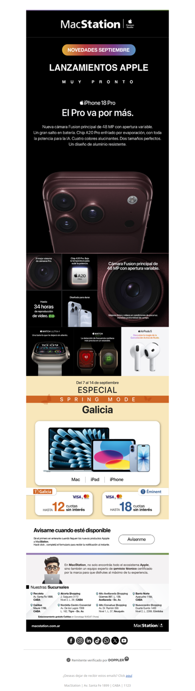 Muy pronto: lo nuevo de Apple llega a MacStation ✨