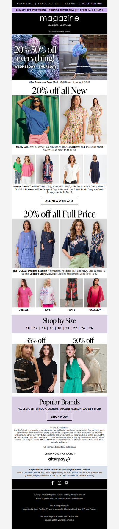 🛍️ 20%-50% TODAY (and tomorrow)!