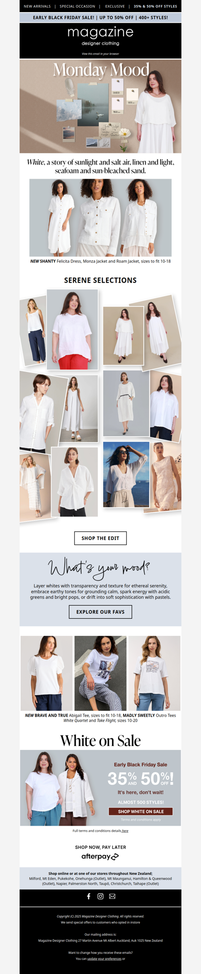 🌊 Monday Mood, sunlight, salt air, linen and light