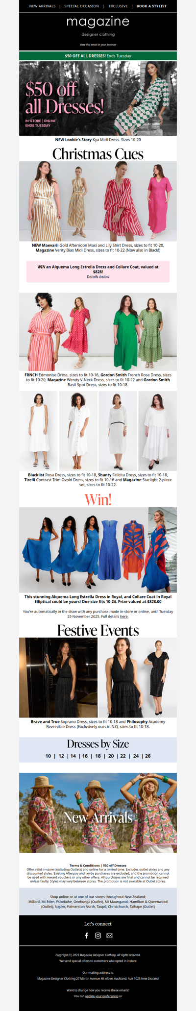 $50 OFF All Dresses 💃 From Daylight to Dinner & Dancing