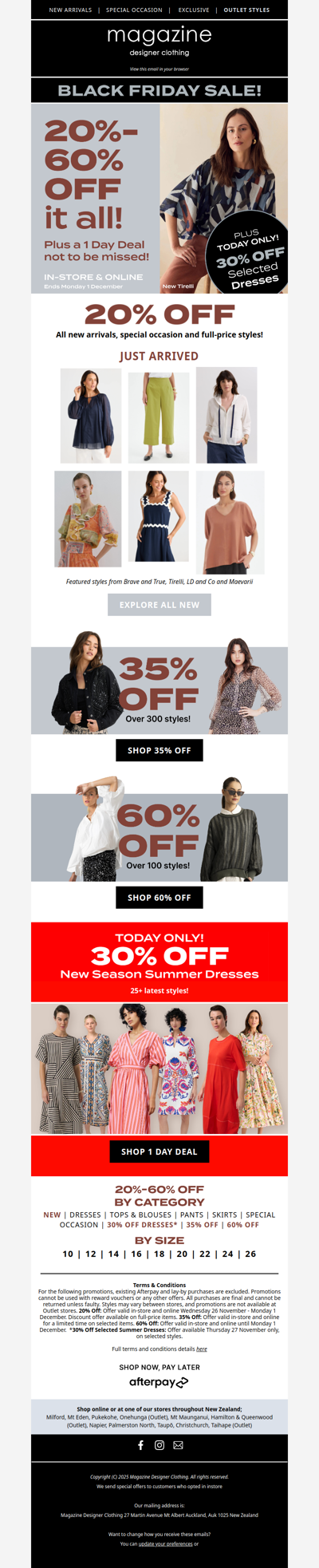 💃 TODAY 30% off our latest Summer Dresses