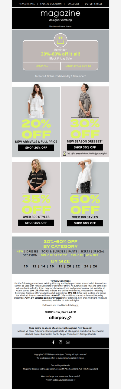 ⚫ 20-60% off, Black Friday Bonanza!