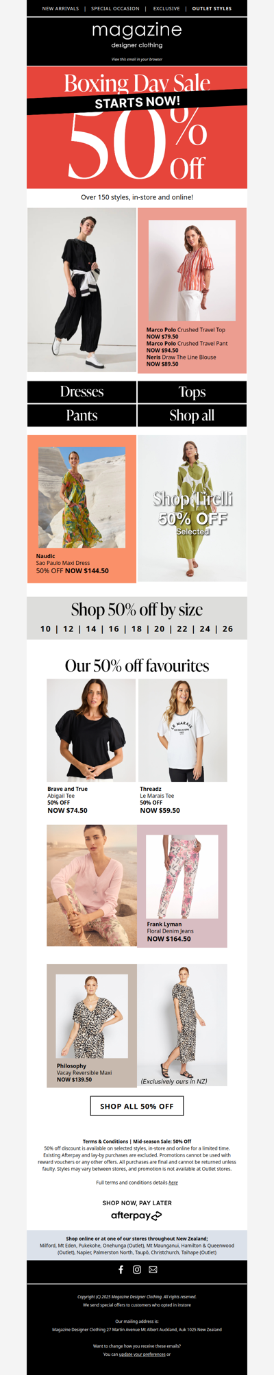 💃 Boxing Day Sale, 50% Off Starts Now!