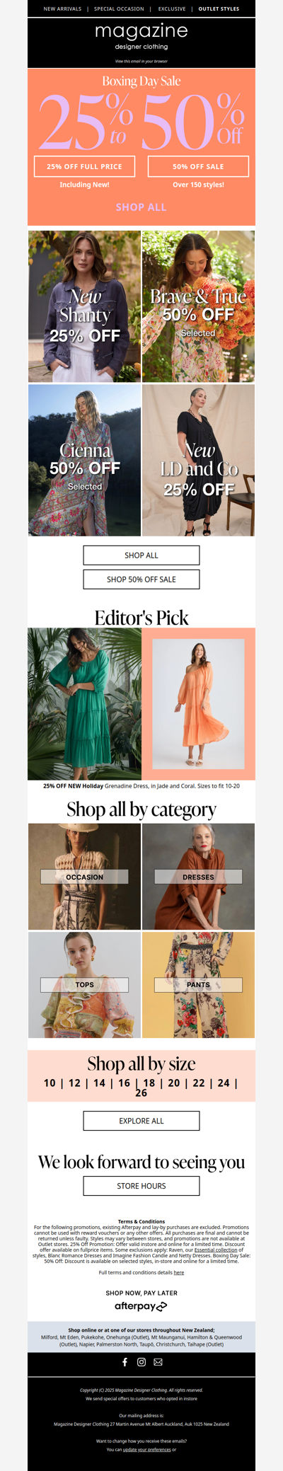 🍒 25%-50% off everything!