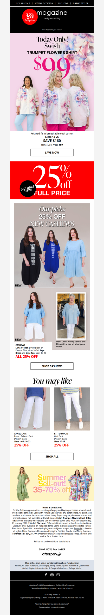 🌸 $99 Swish Shirt Deal TODAY!