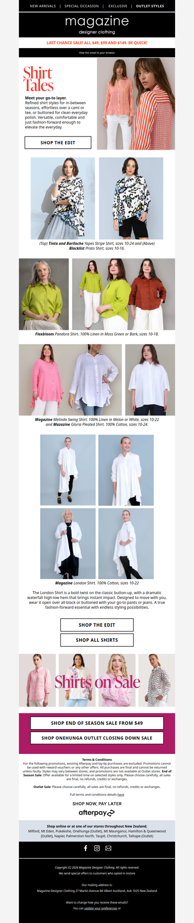 👚 Shirt Tales: Drama, style, function and flair