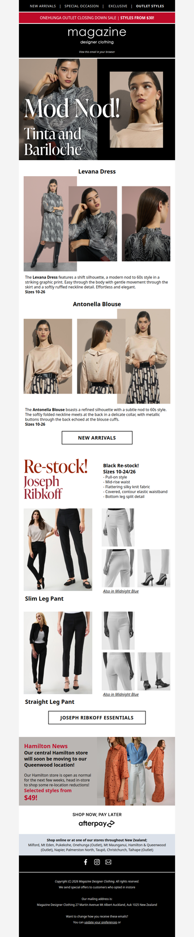 💋 New Tinta and Bariloche, a Mod Nod! Sz 10-26