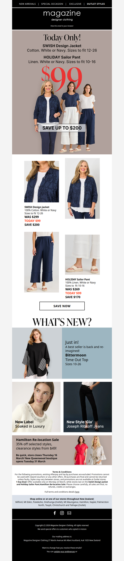 🟡 TODAY $99 Swish and Holiday!