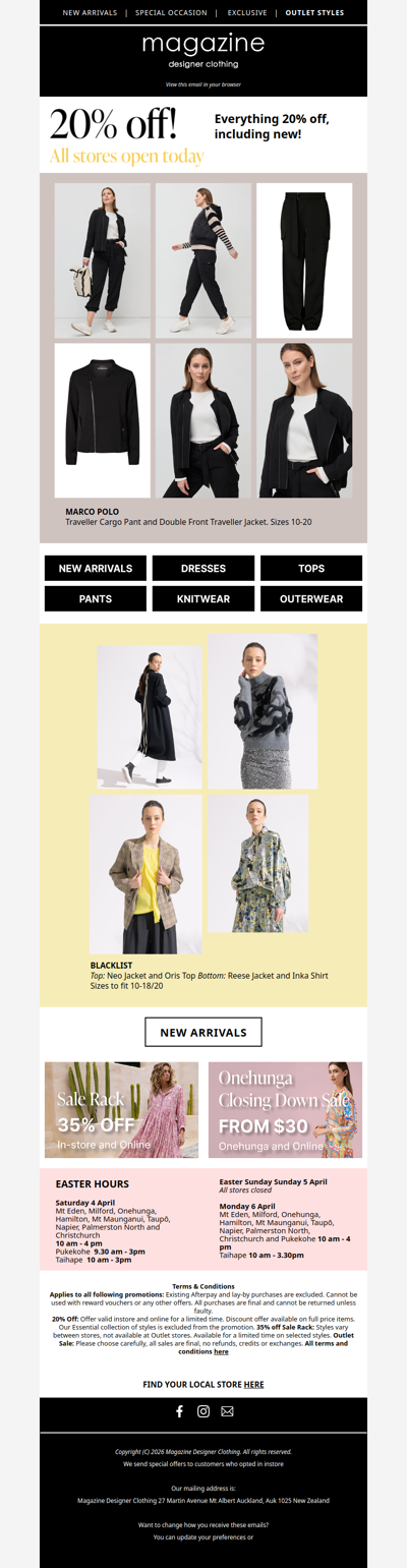 🥕 20% off Instore + Online today!