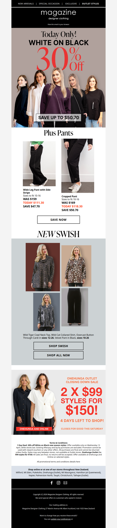 ⚫ Today! 30% off new White on Black