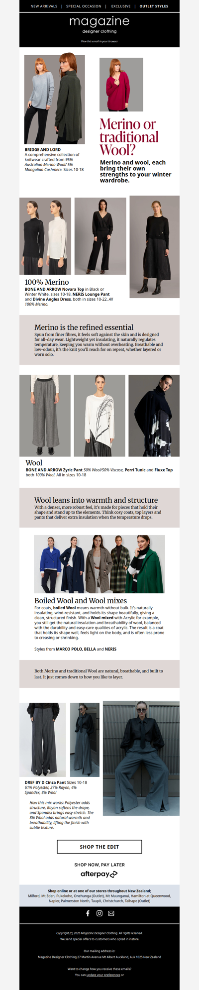 🐑 Winter Warm: Merino + Wool