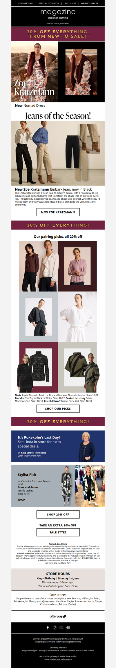 20% Off Includes New Zoe Kratzmann! ♥️