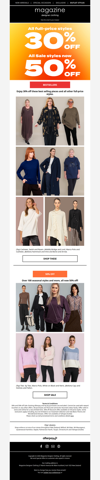 All Sale now 50% off!