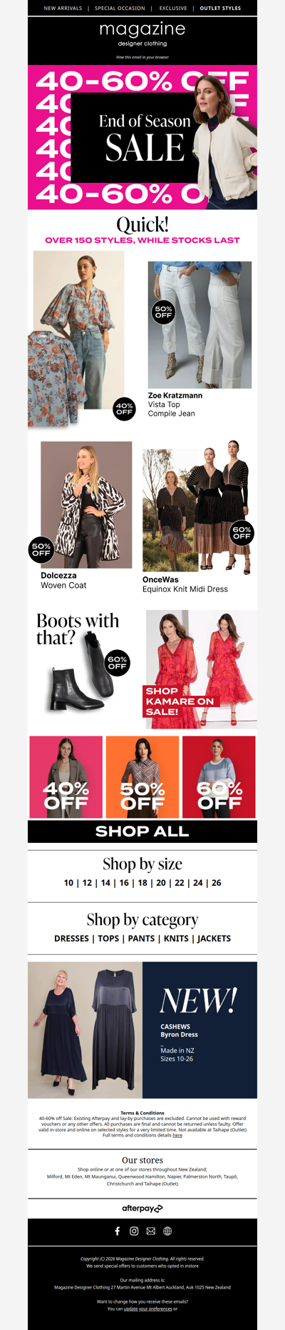 40–60% off. Your sale favourites await ♥️