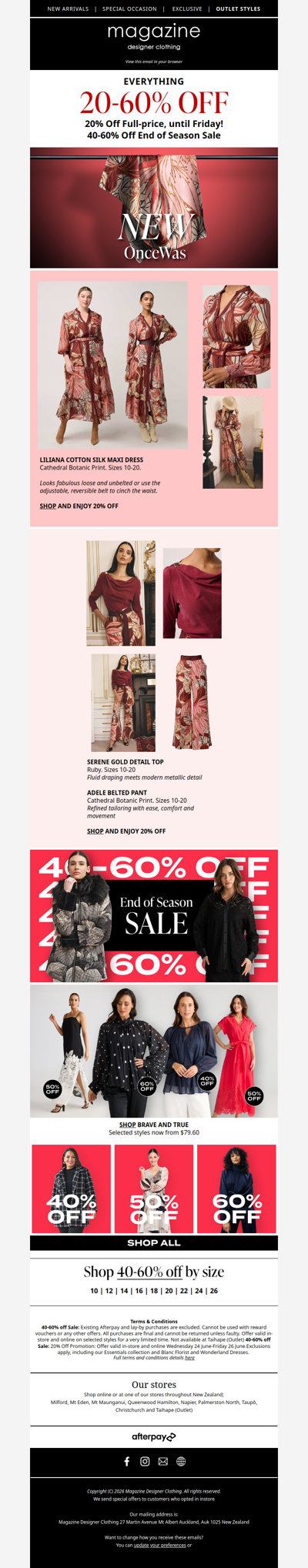 ❗20% off full-price, until Friday!