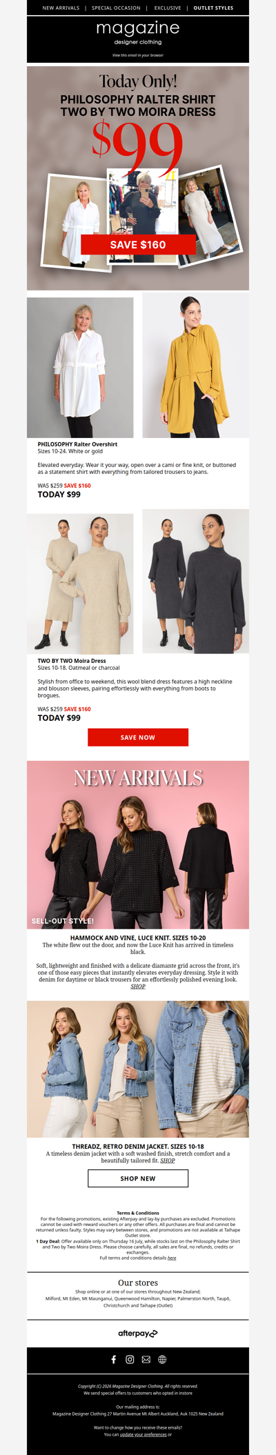 🔴 TODAY Dress or Shirt, Now $99, Save $160