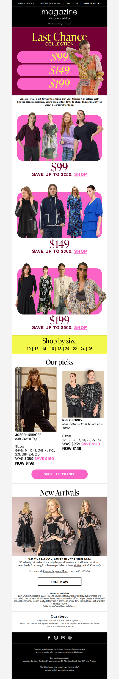 Last Chance Collection 🩷 $99, $149 + $199