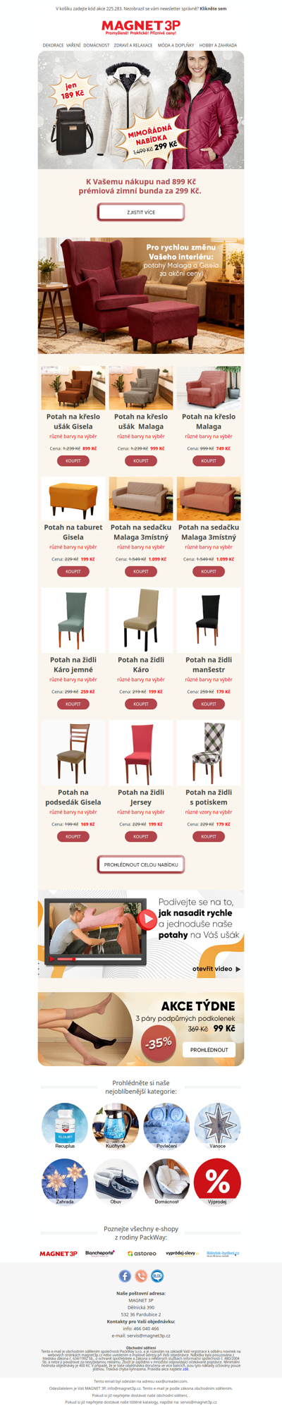 Slevy na potahy | Rychlá proměna interiéru