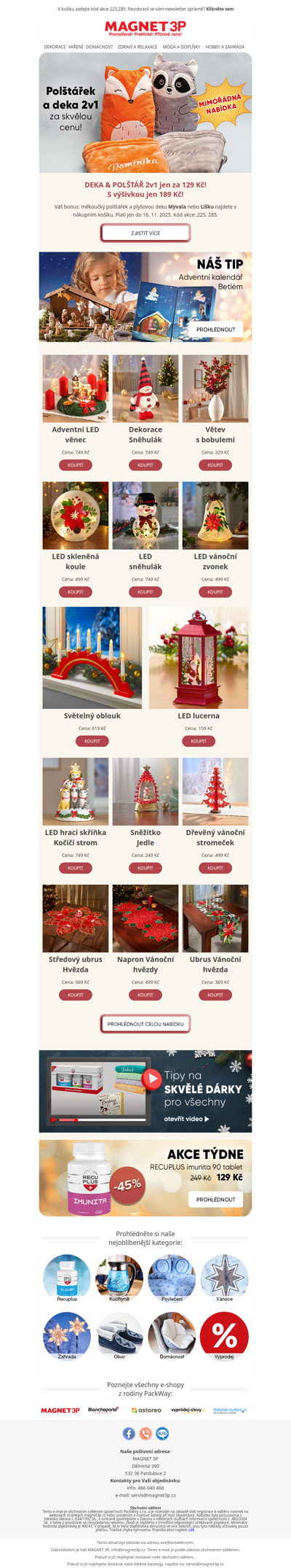 🦝Plyšové Duo ► zábava i odpočinek za 129 Kč