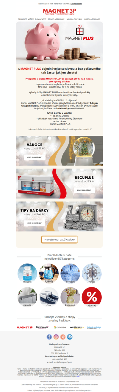 MAGNET PLUS = 10% sleva + doprava zdarma