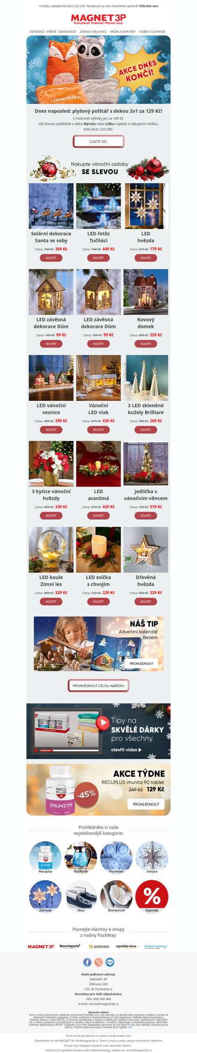 Nákup se slevou ►🎄dekorace a ozdoby