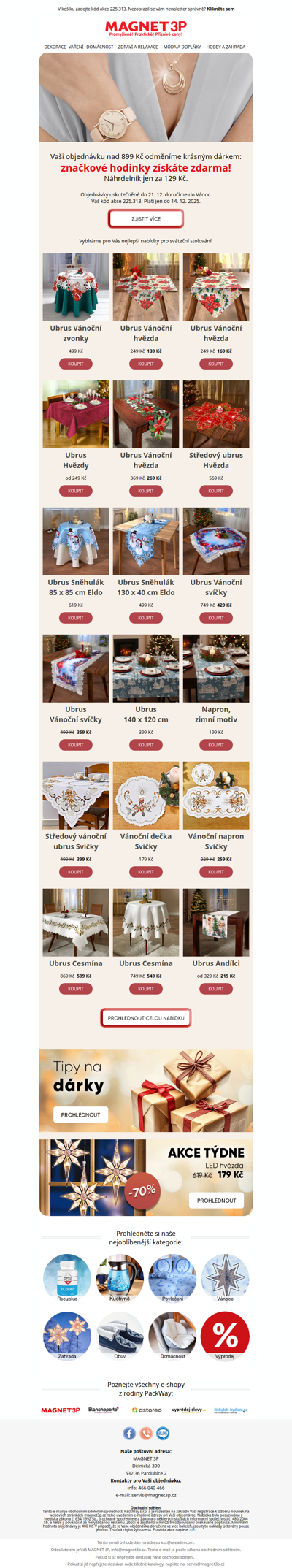 Vánoční tabule jako z katalogu 🎄