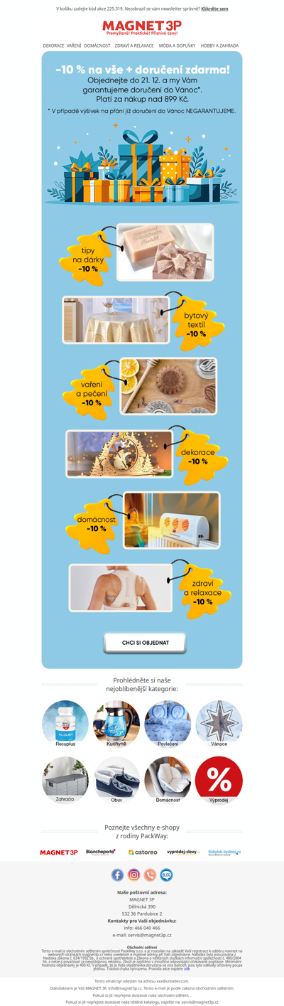 -10 % na všechny dárky od Ježíška 🎅