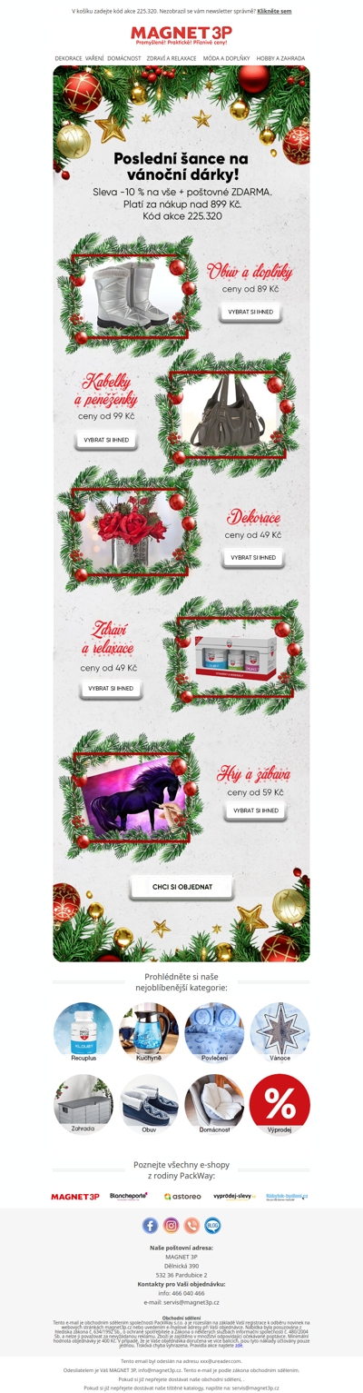 🌲nákupy s 10% slevou + doručení zdarma