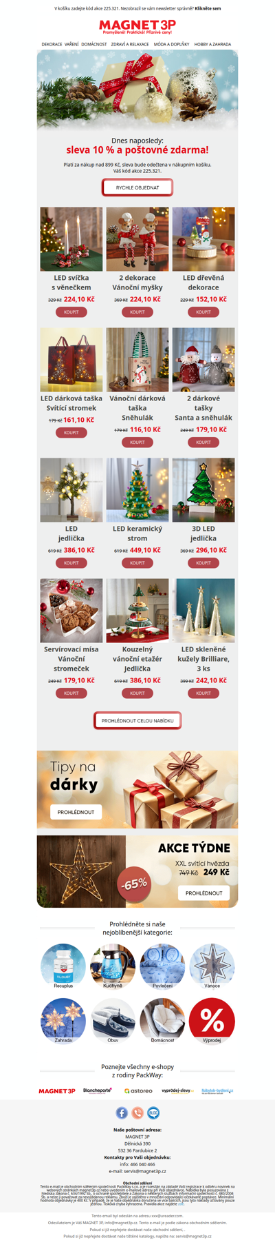 Vánoční doplňky ► -10 % +  🚚 zdarma