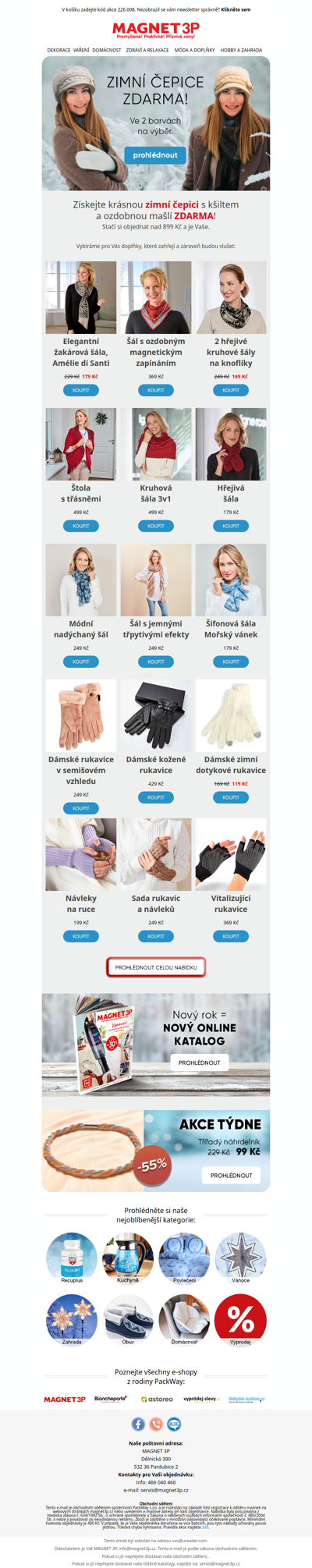 Když zima sluší ►❄️ doplňky pro dámy