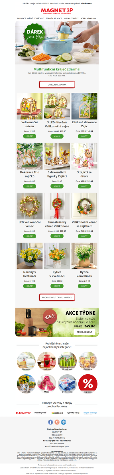 Designový kráječ zdarma = úspora času v kuchyni⏱️