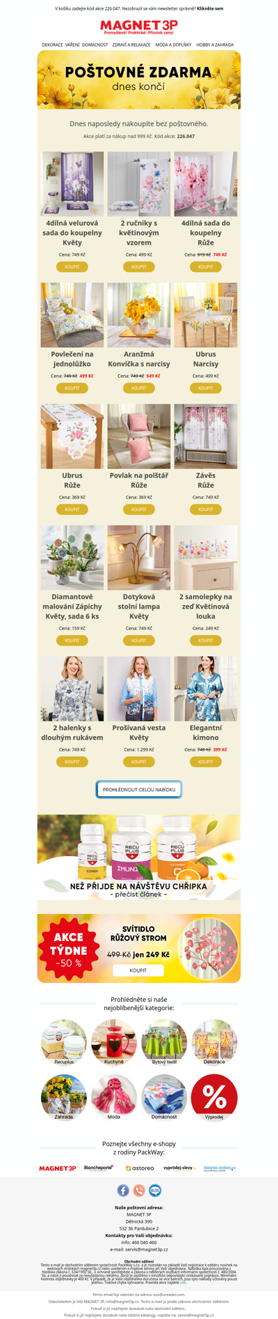 Nechte to rozkvést 🌸 Poštovné je na nás