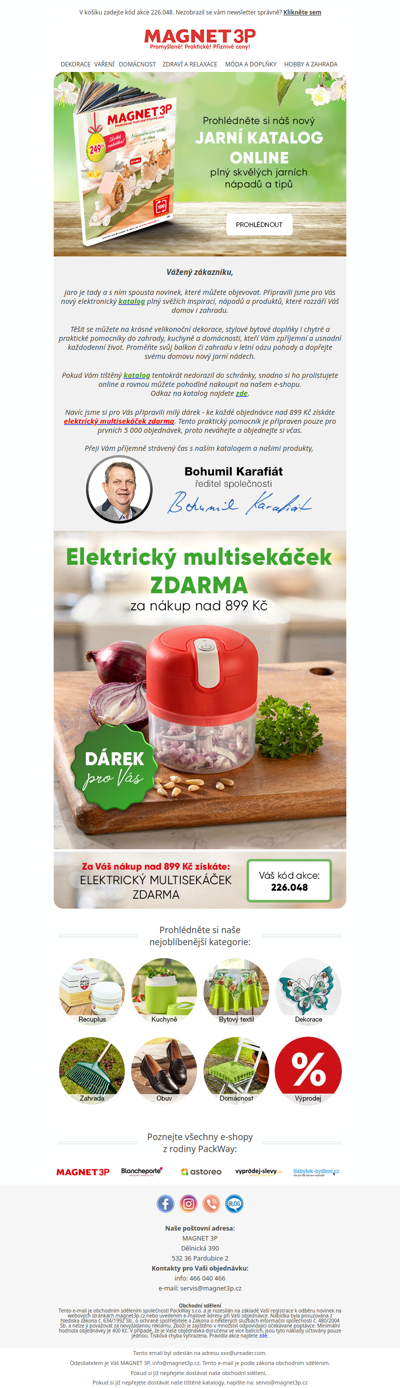 Vážený zákazníku, nový katalog je tu, prolistujte si ho online