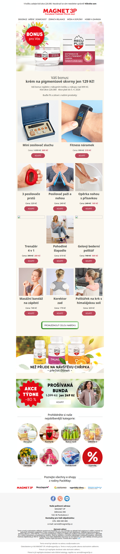 Pleť bez skvrn? Máme řešení a je za polovinu!