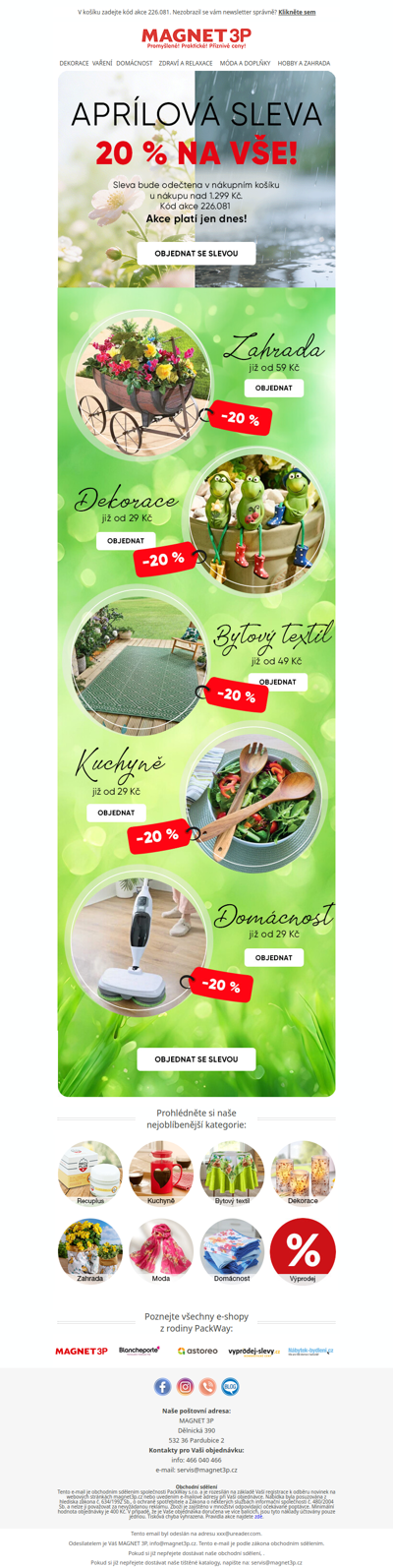 -20 % na vše, Apríl? Tentokrát ne…nebo?