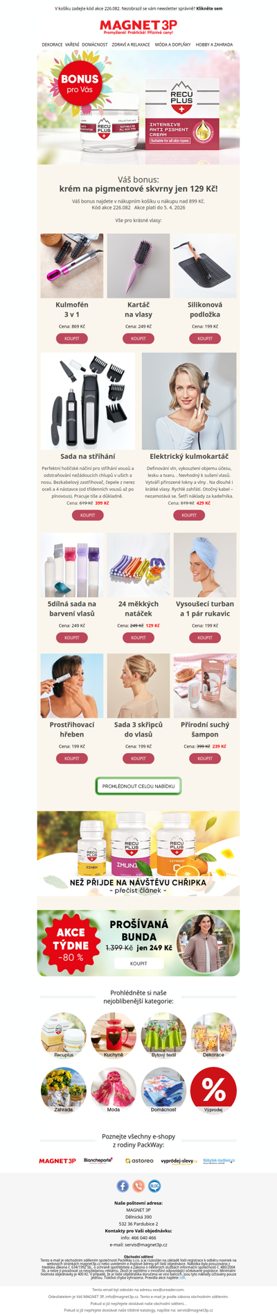 Vše pro krásné vlasy i pleť (krém jako🎁)