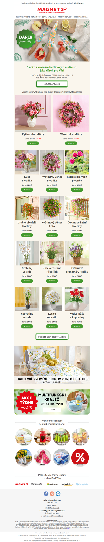 Stylové vaření ► 3 designové nože zdarma 🎁