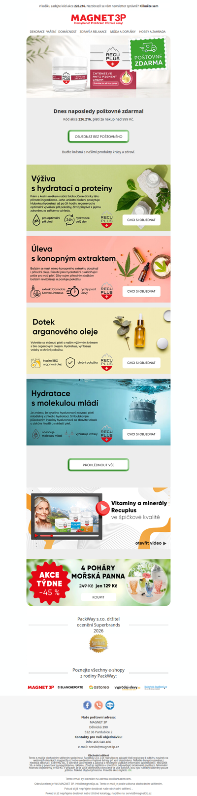 RECUPLUS → Buďte krásná a zdravá