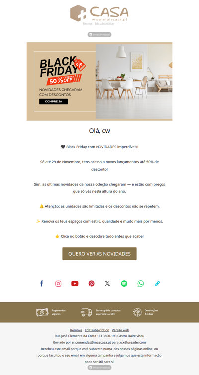 Olá cw,🎁 As novidades chegaram COM desconto – só na Black Friday!