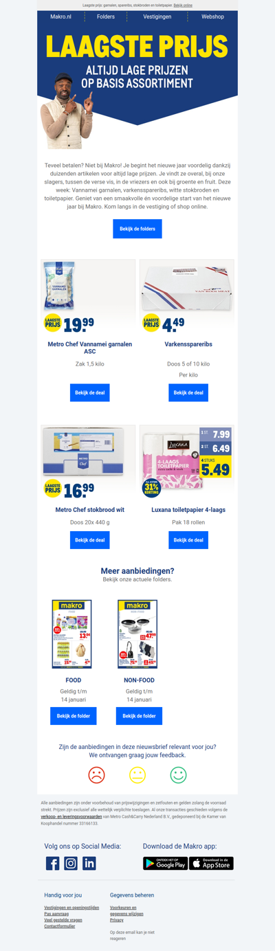 Begin 2025 voordelig met de laagste prijs