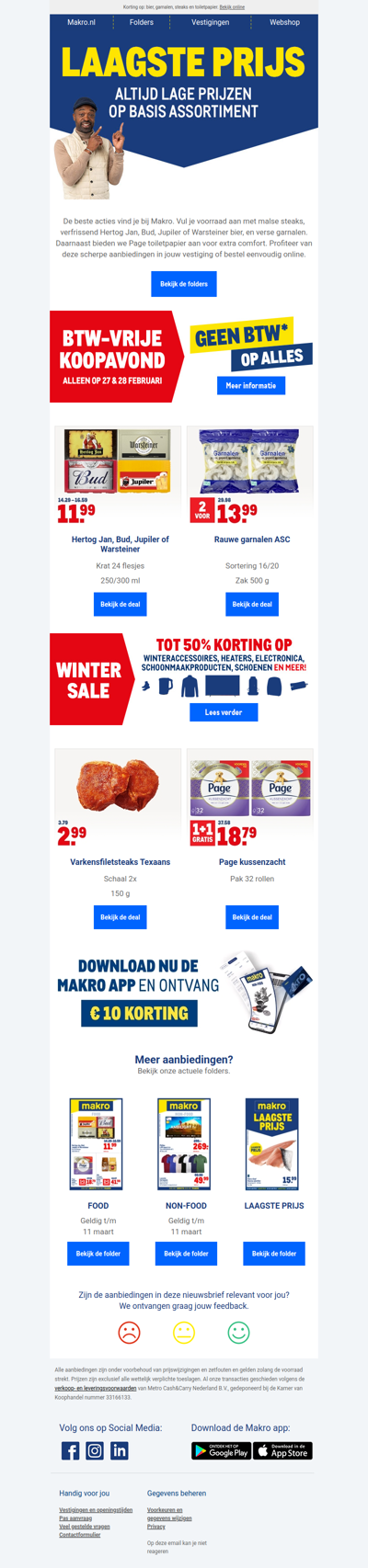 Acties bij Makro: nu profiteren!