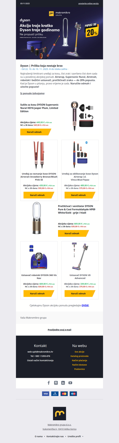 DYSON | do 20% popusta