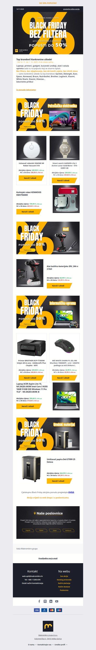 Samo iskreno niske cijene!